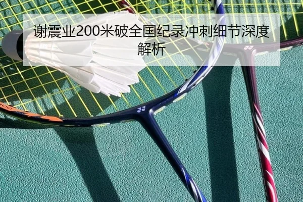谢震业200米破全国纪录冲刺细节深度解析 | Yamei